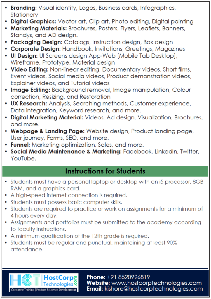 HostCorp Technologies Brochure Design